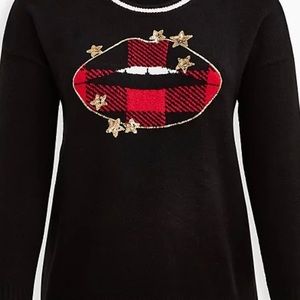 Torrid Black Crew Pullover Sweater